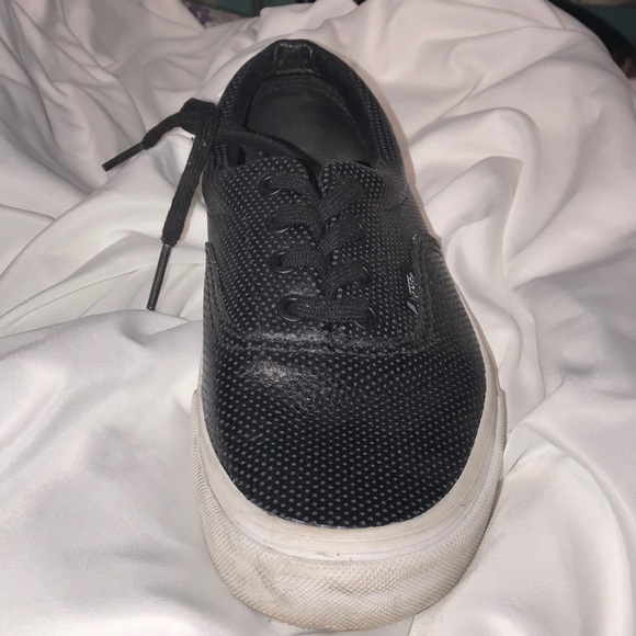 Size 7 lace up perforated vans - Picture 1 of 4